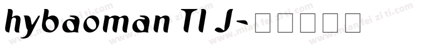 hybaoman TI J字体转换